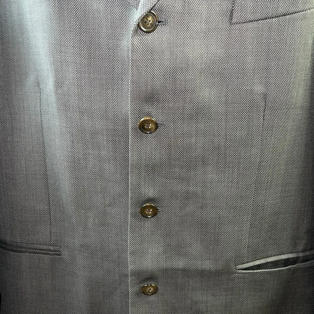 Galliani Blazer Ermenegildo Zegna Super 120s Wool Made In Italy Gray Mens 34L‎